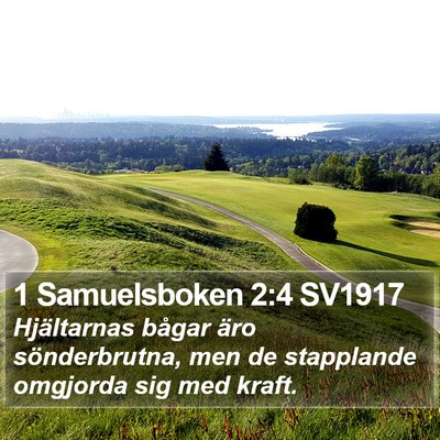 1 Samuelsboken 2:4 SV1917 Bible Verse Image