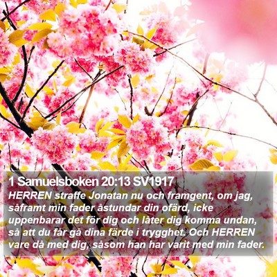 1 Samuelsboken 20:13 SV1917 Bible Verse Image
