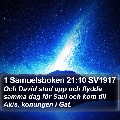 1 Samuelsboken 21:10 SV1917 Bible Verse Image