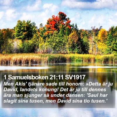 1 Samuelsboken 21:11 SV1917 Bible Verse Image