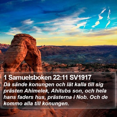 1 Samuelsboken 22:11 SV1917 Bible Verse Image