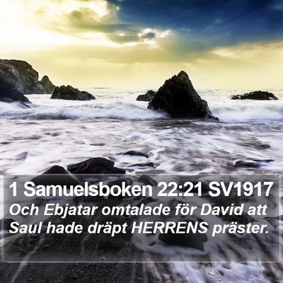 1 Samuelsboken 22:21 SV1917 Bible Verse Image