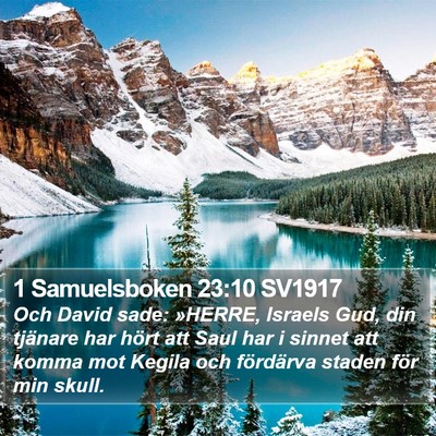 1 Samuelsboken 23:10 SV1917 Bible Verse Image
