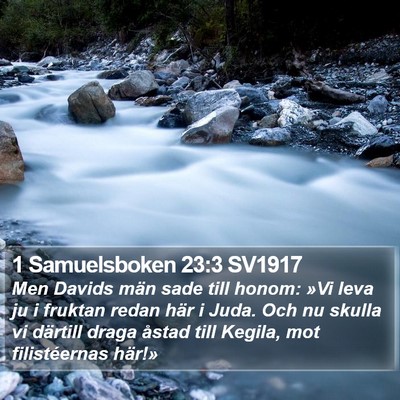 1 Samuelsboken 23:3 SV1917 Bible Verse Image