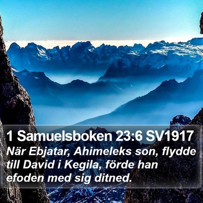 1 Samuelsboken 23:6 SV1917 Bible Verse Image