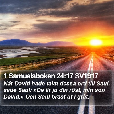 1 Samuelsboken 24:17 SV1917 Bible Verse Image