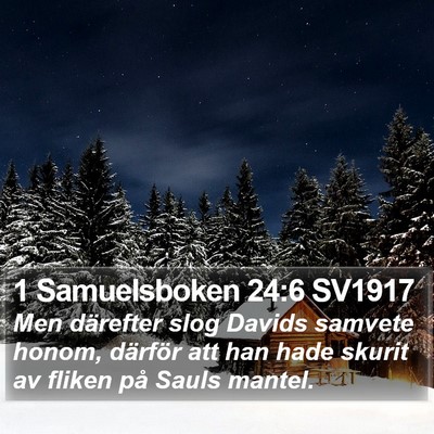 1 Samuelsboken 24:6 SV1917 Bible Verse Image