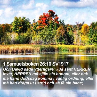1 Samuelsboken 26:10 SV1917 Bible Verse Image