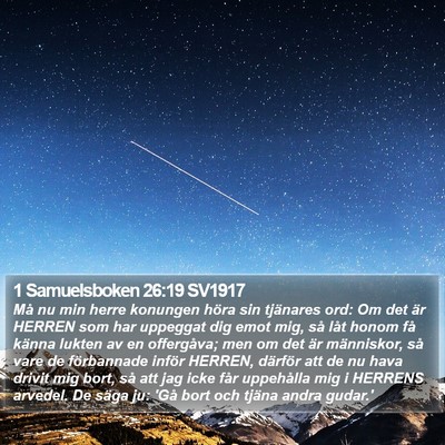 1 Samuelsboken 26:19 SV1917 Bible Verse Image