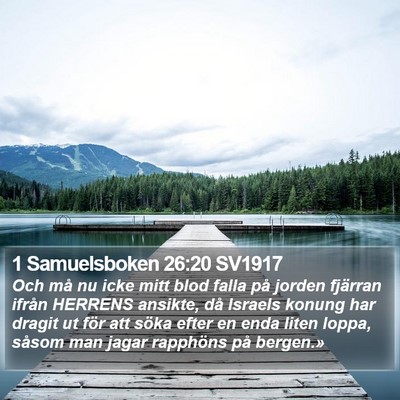 1 Samuelsboken 26:20 SV1917 Bible Verse Image