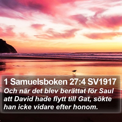 1 Samuelsboken 27:4 SV1917 Bible Verse Image