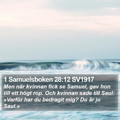 1 Samuelsboken 28:12 SV1917 Bible Verse Image