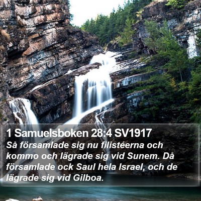 1 Samuelsboken 28:4 SV1917 Bible Verse Image