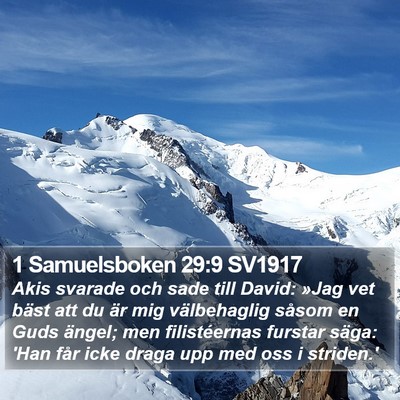 1 Samuelsboken 29:9 SV1917 Bible Verse Image
