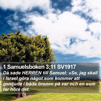1 Samuelsboken 3:11 SV1917 Bible Verse Image