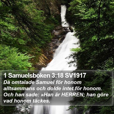 1 Samuelsboken 3:18 SV1917 Bible Verse Image