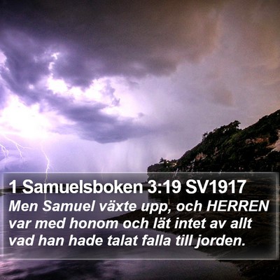 1 Samuelsboken 3:19 SV1917 Bible Verse Image