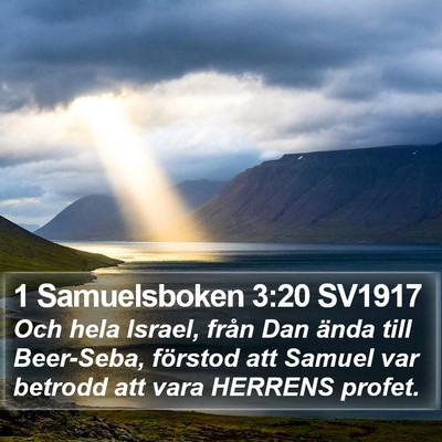 1 Samuelsboken 3:20 SV1917 Bible Verse Image