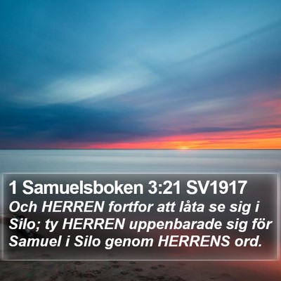 1 Samuelsboken 3:21 SV1917 Bible Verse Image