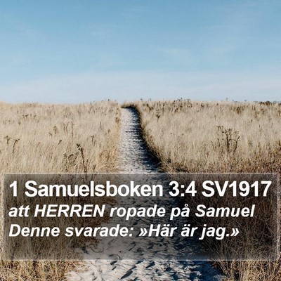 1 Samuelsboken 3:4 SV1917 Bible Verse Image