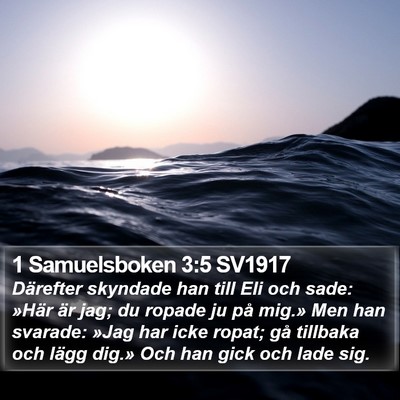 1 Samuelsboken 3:5 SV1917 Bible Verse Image