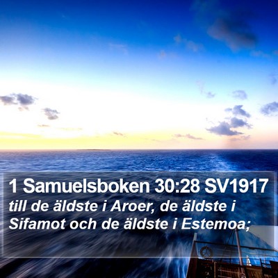 1 Samuelsboken 30:28 SV1917 Bible Verse Image