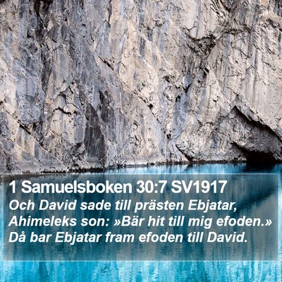1 Samuelsboken 30:7 SV1917 Bible Verse Image