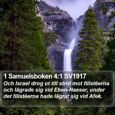 1 Samuelsboken 4:1 SV1917 Bible Verse Image
