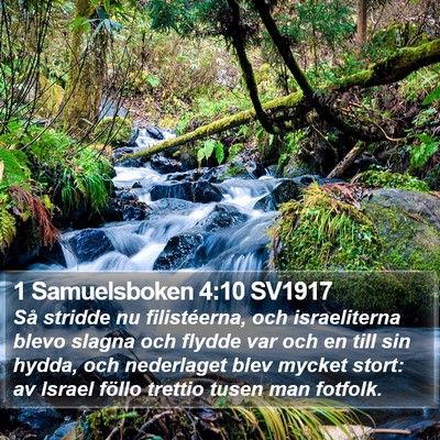 1 Samuelsboken 4:10 SV1917 Bible Verse Image