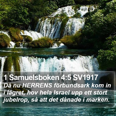 1 Samuelsboken 4:5 SV1917 Bible Verse Image