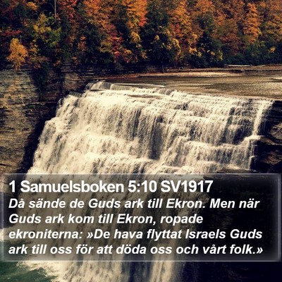 1 Samuelsboken 5:10 SV1917 Bible Verse Image