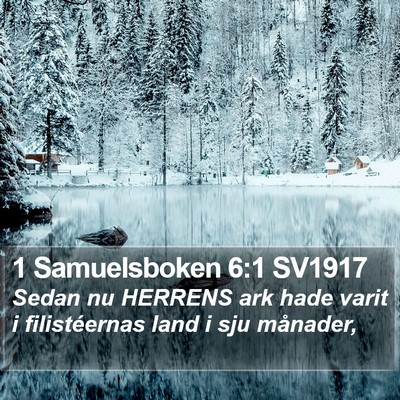1 Samuelsboken 6:1 SV1917 Bible Verse Image
