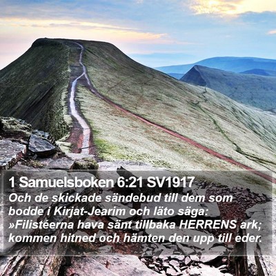 1 Samuelsboken 6:21 SV1917 Bible Verse Image