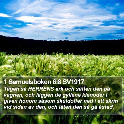 1 Samuelsboken 6:8 SV1917 Bible Verse Image