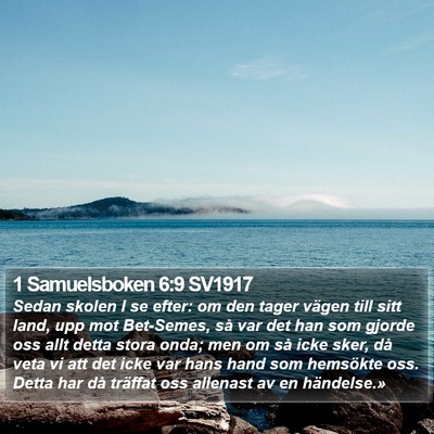1 Samuelsboken 6:9 SV1917 Bible Verse Image