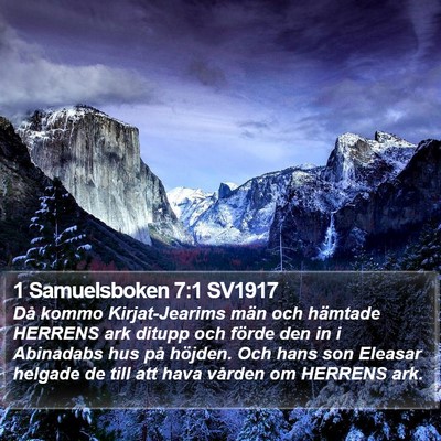 1 Samuelsboken 7:1 SV1917 Bible Verse Image