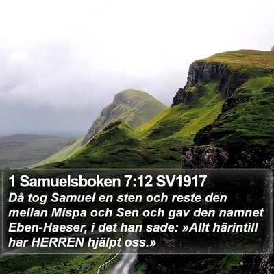 1 Samuelsboken 7:12 SV1917 Bible Verse Image