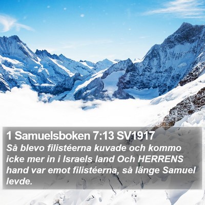 1 Samuelsboken 7:13 SV1917 Bible Verse Image