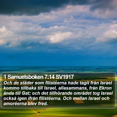 1 Samuelsboken 7:14 SV1917 Bible Verse Image