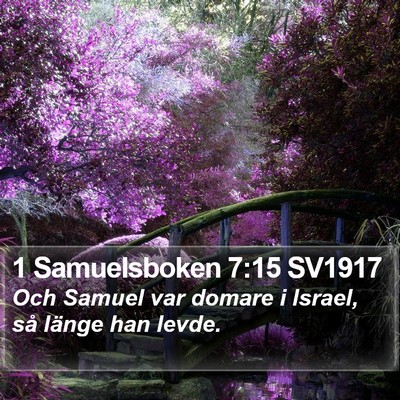 1 Samuelsboken 7:15 SV1917 Bible Verse Image