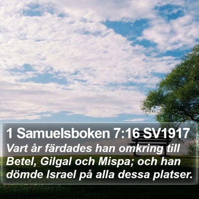 1 Samuelsboken 7:16 SV1917 Bible Verse Image