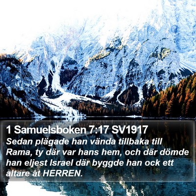 1 Samuelsboken 7:17 SV1917 Bible Verse Image