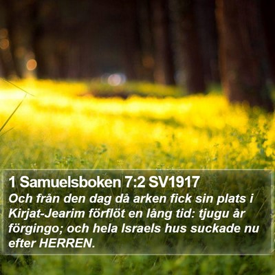 1 Samuelsboken 7:2 SV1917 Bible Verse Image