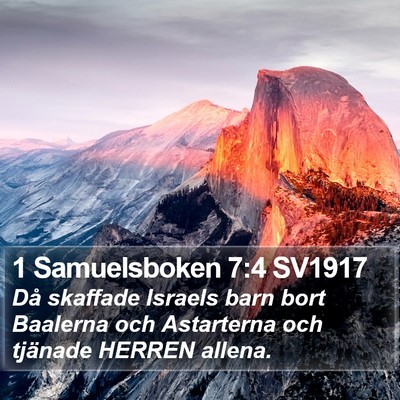 1 Samuelsboken 7:4 SV1917 Bible Verse Image