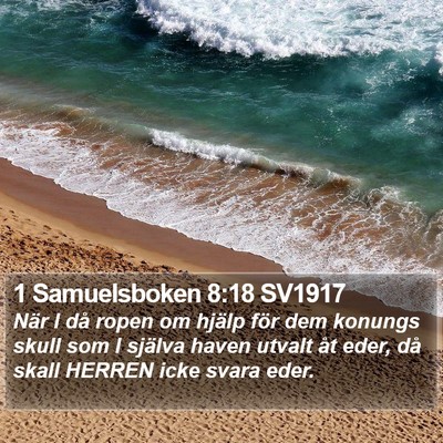 1 Samuelsboken 8:18 SV1917 Bible Verse Image