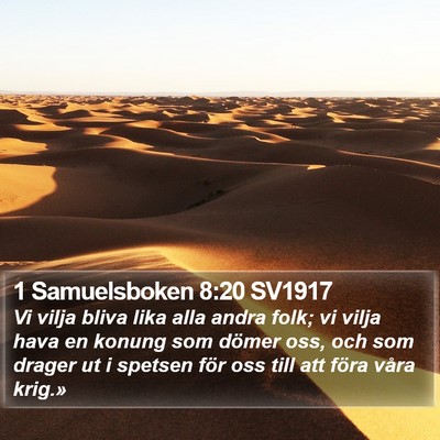 1 Samuelsboken 8:20 SV1917 Bible Verse Image