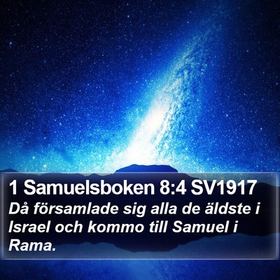 1 Samuelsboken 8:4 SV1917 Bible Verse Image