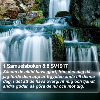 1 Samuelsboken 8:8 SV1917 Bible Verse Image