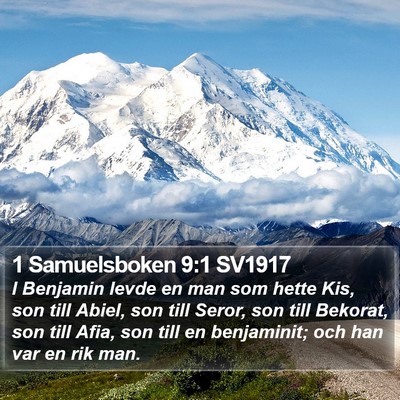 1 Samuelsboken 9:1 SV1917 Bible Verse Image