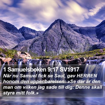 1 Samuelsboken 9:17 SV1917 Bible Verse Image